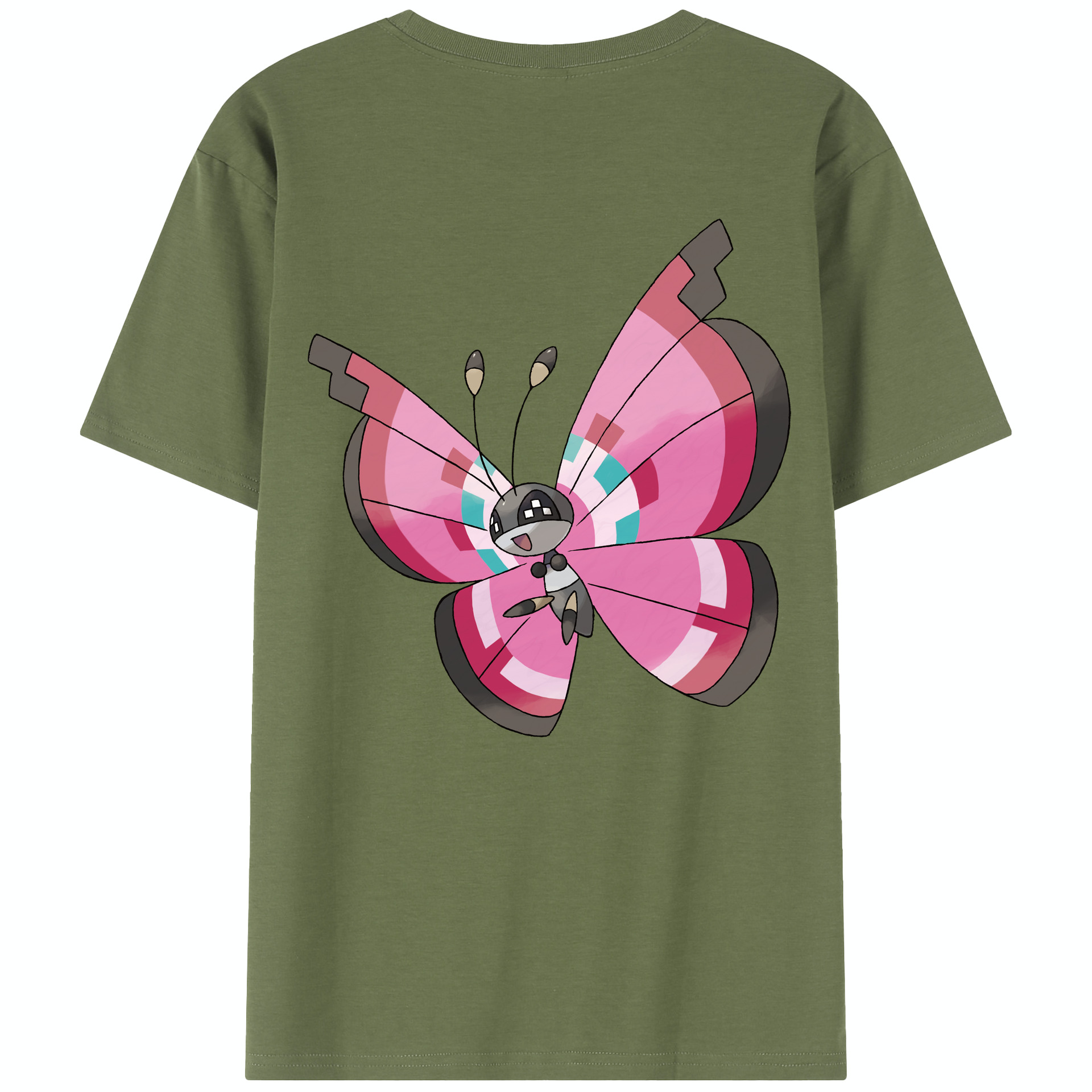 （画像用） ポケットモンスター Pokémon 綿100％半袖Tシャツ（背面プリント）